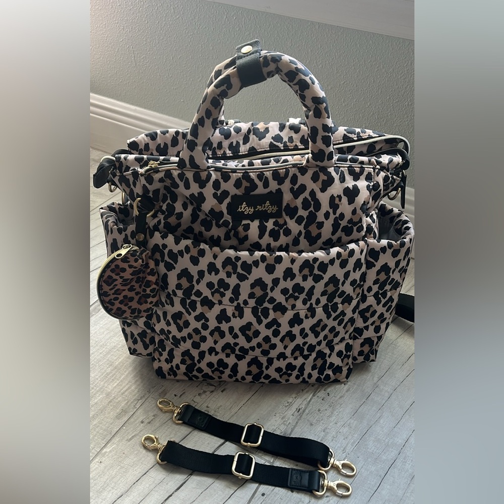 Itzy Ritzy Leopard Print Diaper Bag